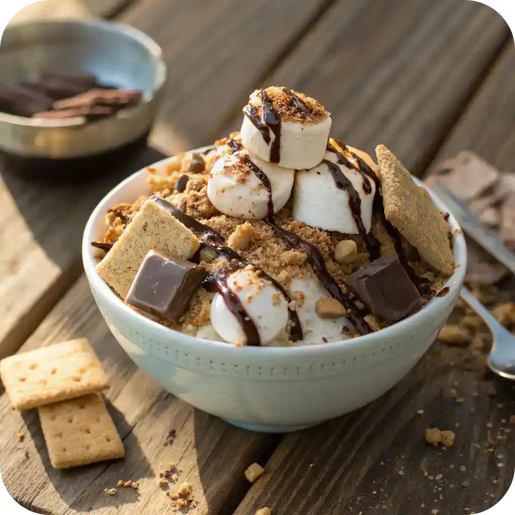 Scrambled Cookie Morsels: 5 Irresistible No-Bake Recipes You’ll Love 5 Crushed graham cracker dessert with marshmallows and chocolate