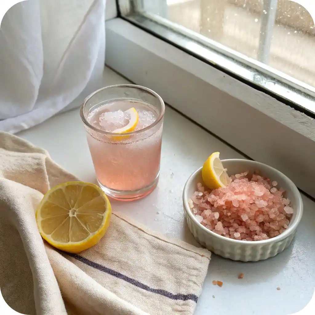 Hydrate & Heal: Pink Salt and Lemon Water Recipe for Morning Wellness 2 Morning Ritual with Pink Salt Lemon Water